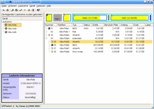 QtParted
hda